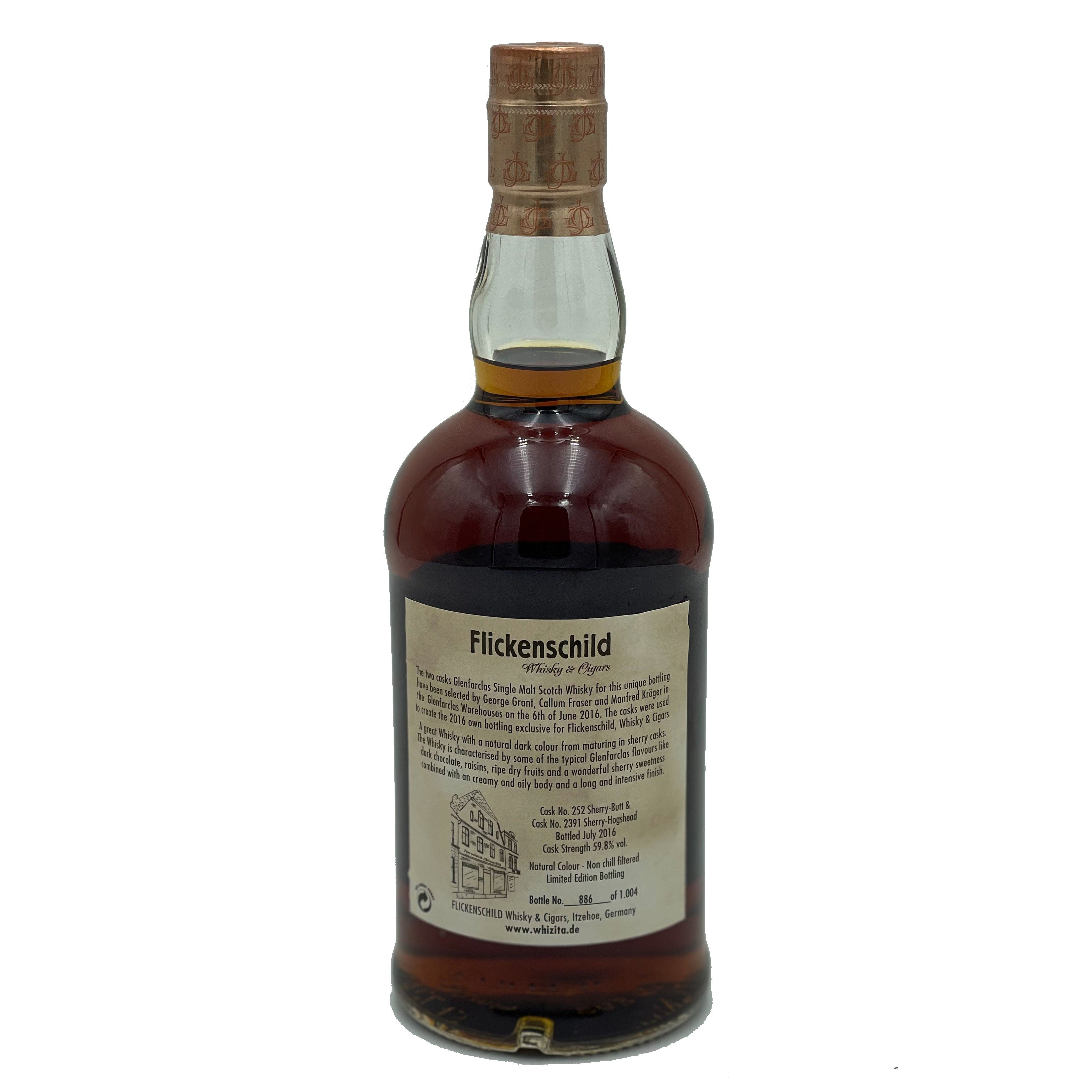 Glenfarclas 2008 Limited Rare Bottling Highland Single Malt Scotch Whisky (Flickenschild Whisky & Cigars Bottling)