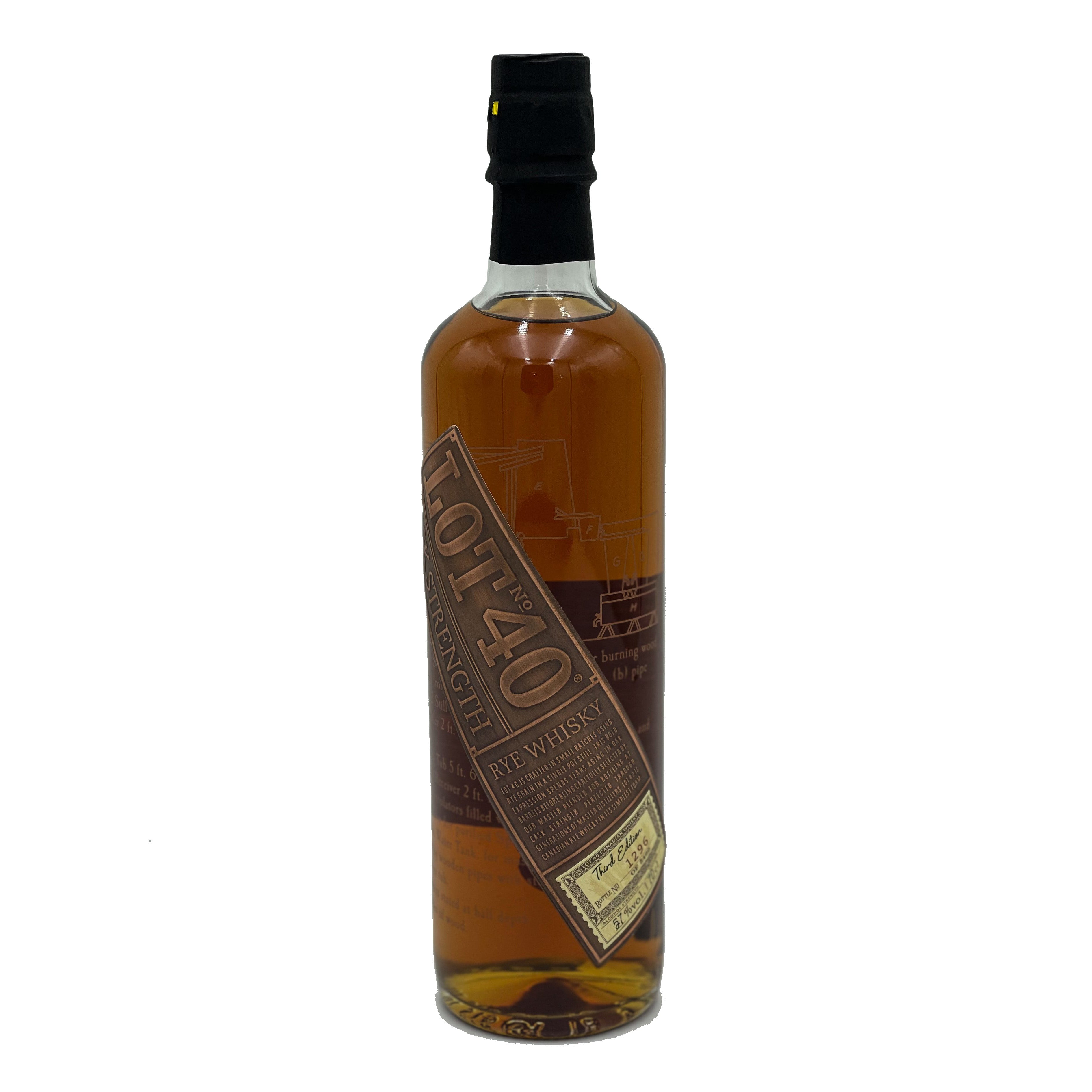 Lot 40 Cask Strength Canadian Rye Whisky 57% 700ml
