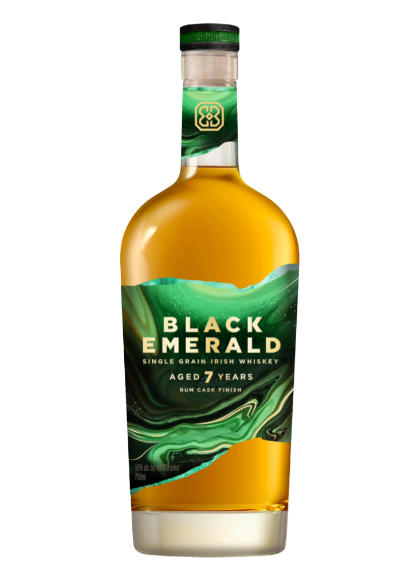 PRE-SALE - Black Emerald Irish Whiskey - Aged 7 years - Rum Cask Finish