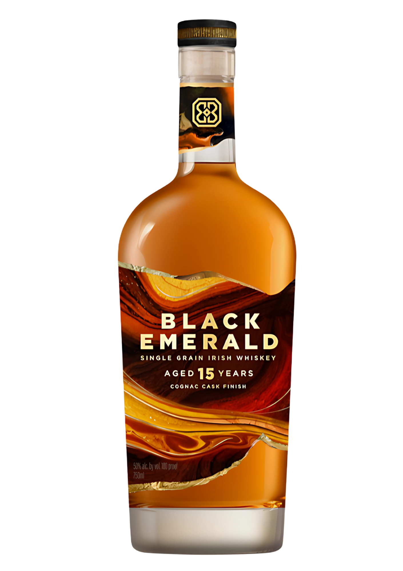 PRE-SALE - Black Emerald Irish Whiskey - Aged 15 years - Cognac Cask Finish