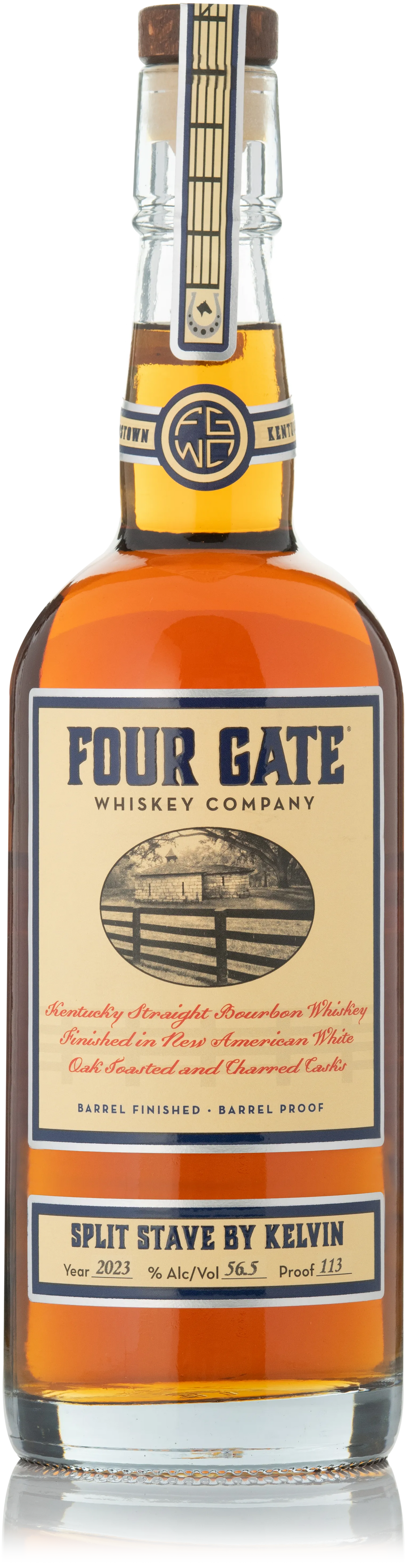 Four Gate Split Stave Bourbon By Kelvin 56.5% 750ml