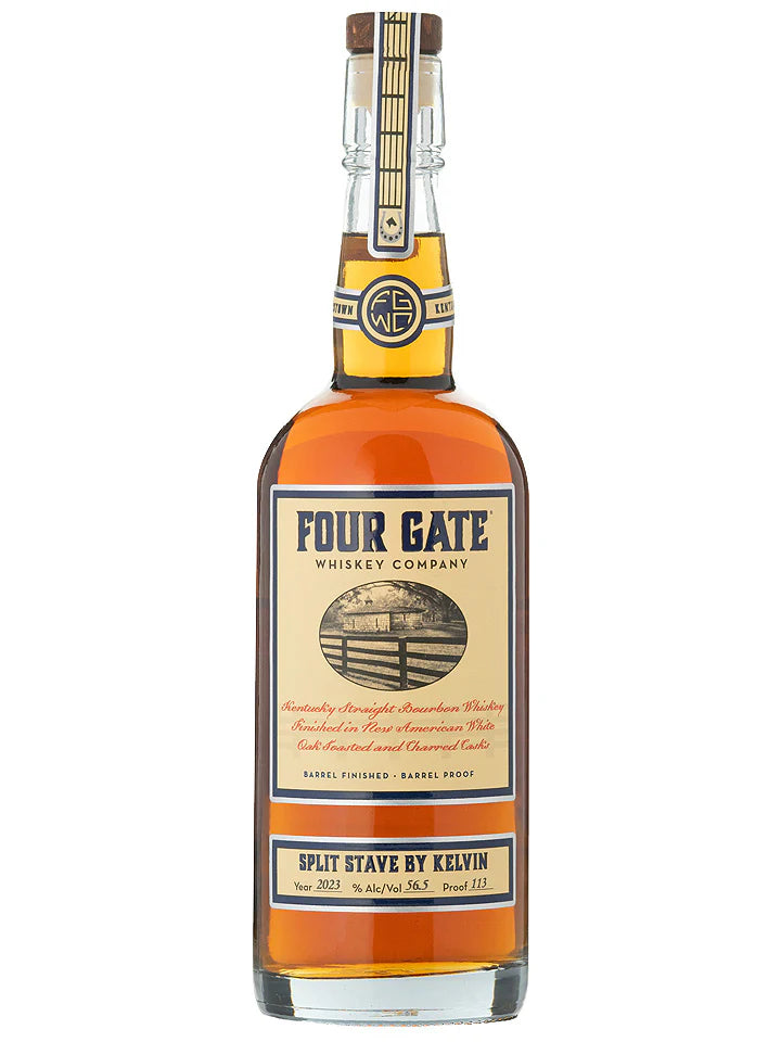 Four Gate Split Stave Bourbon By Kelvin 56.5% 750ml
