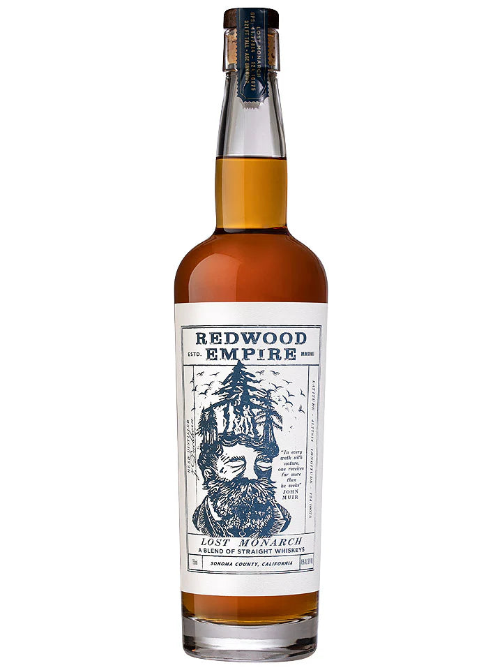 REDWOOD EMPIRE LOST MONARCH A BLEND OF STRAIGHT WHISKEYS 45% 750ML