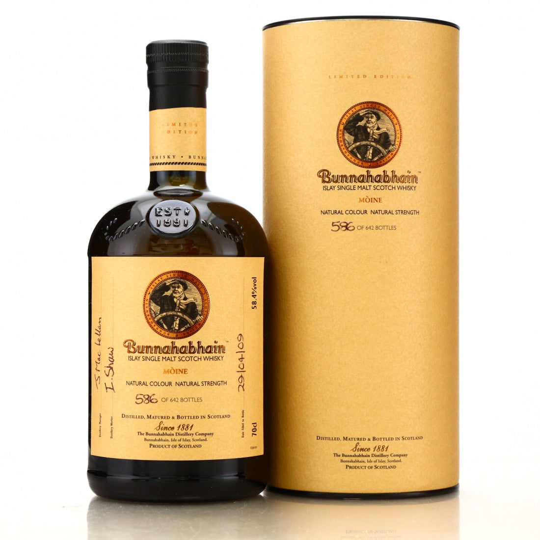Bunnahabhain Moine Limited Edition  Feis Ile 2009 58.4% 700ml