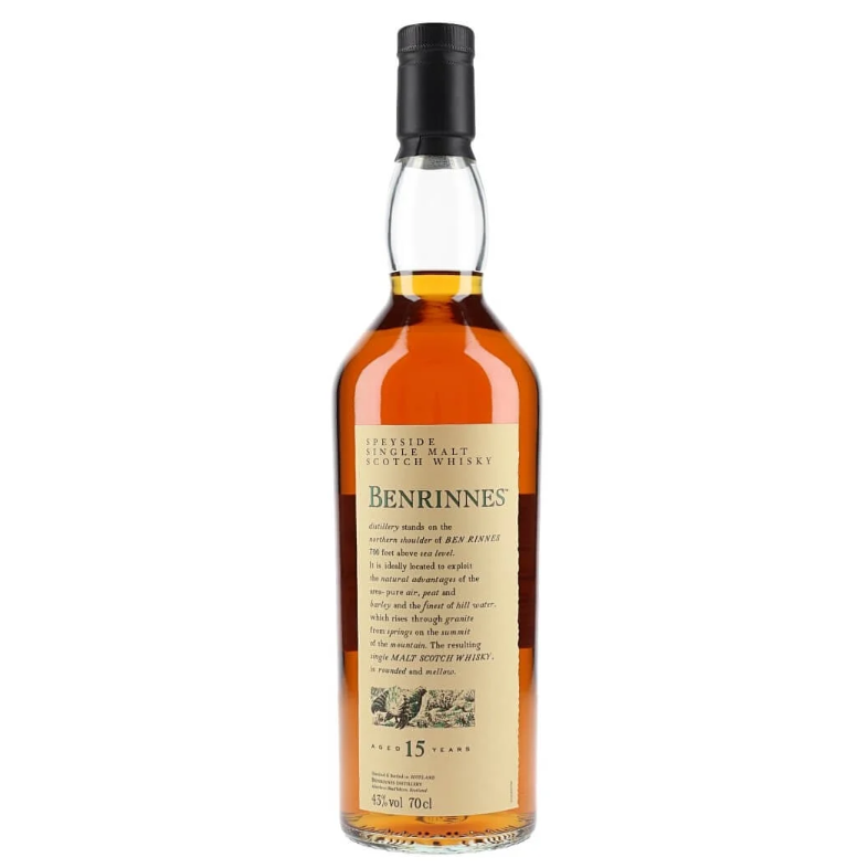 Benrinnes 15 Year Old Speyside Single Malt Scotch Whisky 43% 700ml