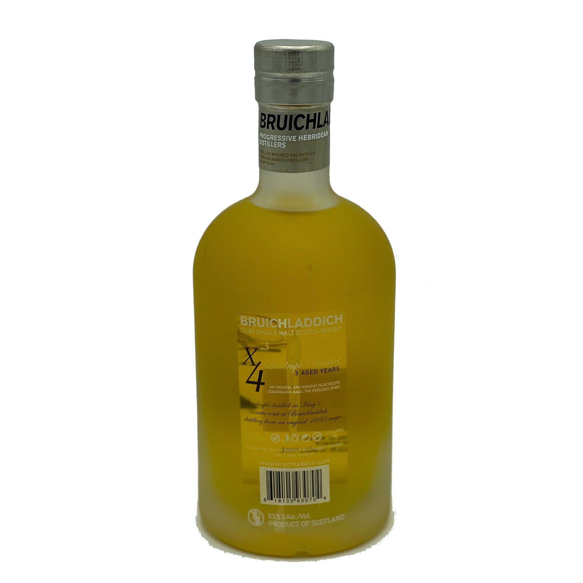 Bruichladdich X4+3 Quadruple Distilled + Aged 3 Years Islay Single Malt Scotch Whisky