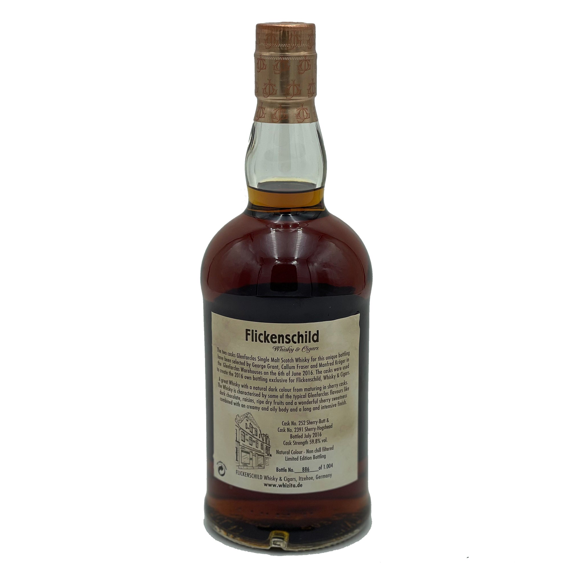 Glenfarclas 2008 Limited Rare Bottling Highland Single Malt Scotch Whisky (Flickenschild Whisky & Cigars Bottling)