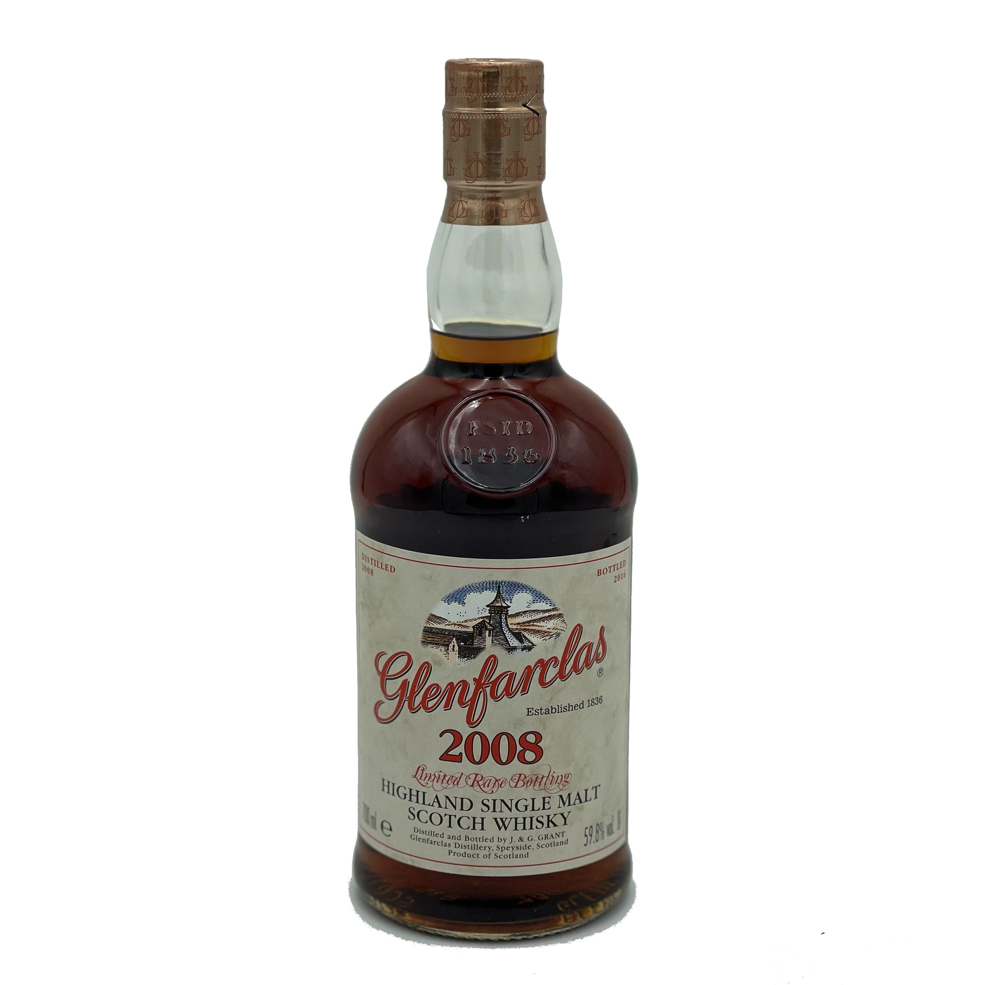 Glenfarclas 2008 Limited Rare Bottling Highland Single Malt Scotch Whisky (Flickenschild Whisky & Cigars Bottling)