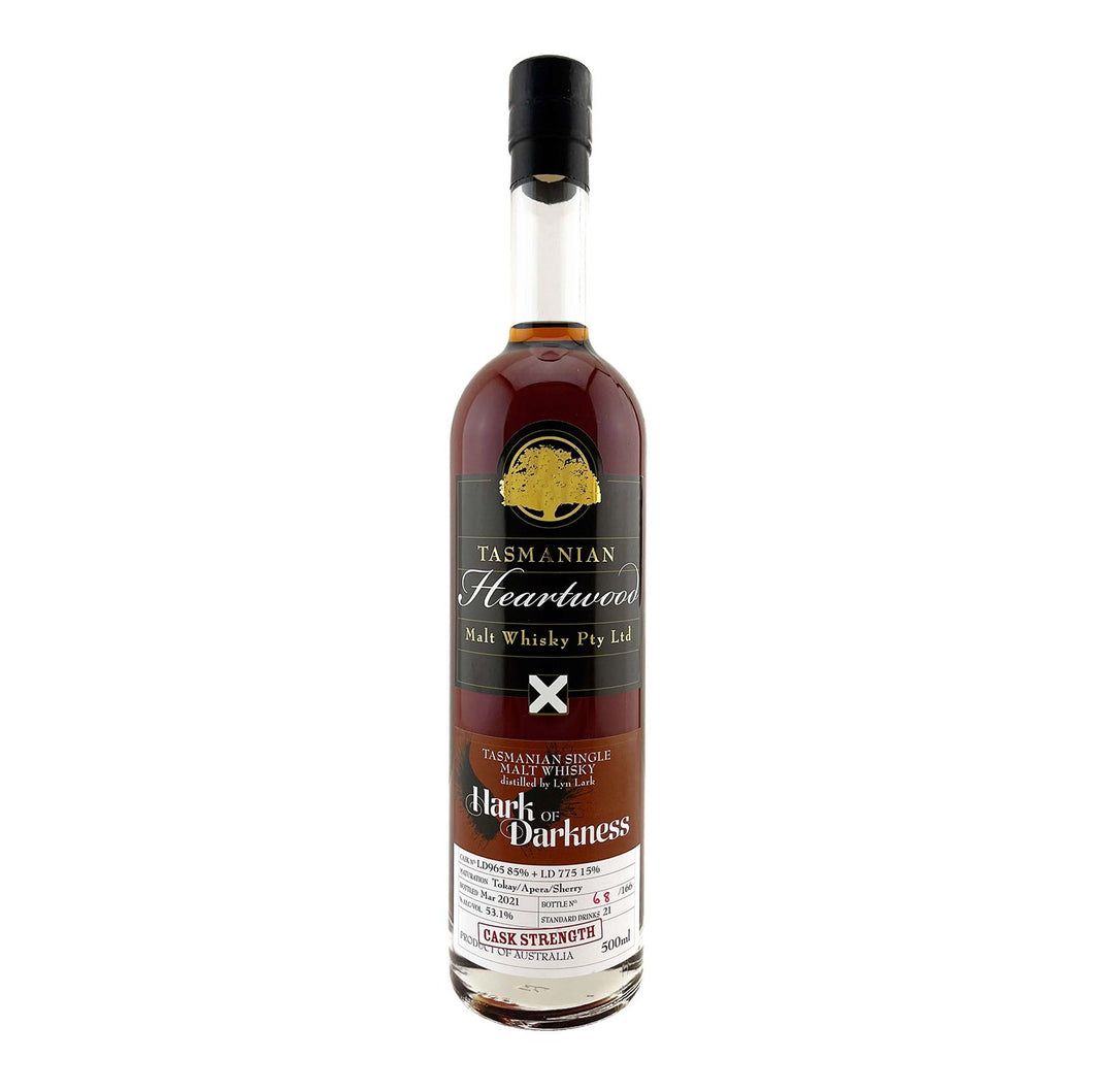 Heartwood Hark of Darkness Cask Strength Single Malt Australian Whisky 500ml 53.1%