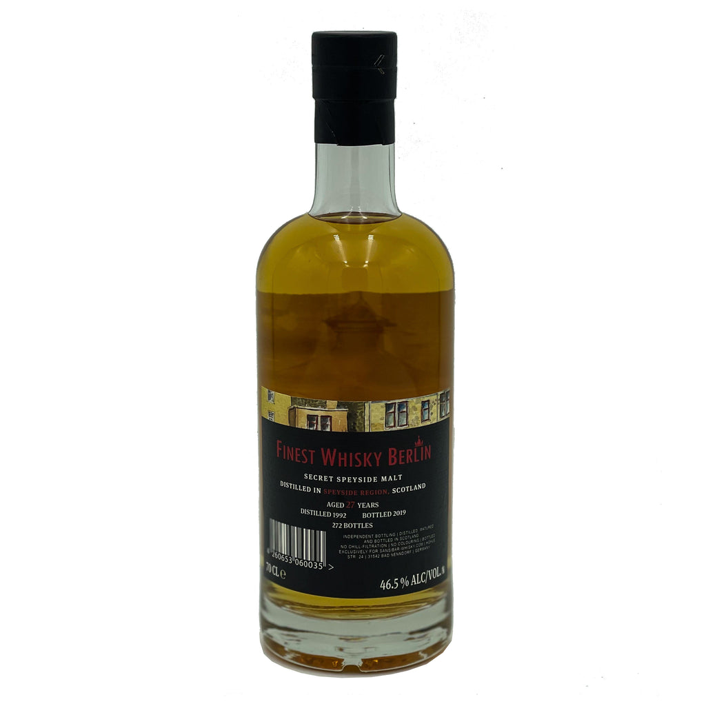 Sansibar 27 Year Old Secret Speyside Malt (BenRiach) bottled for Finest Whisky Berlin 46.5% 700ml