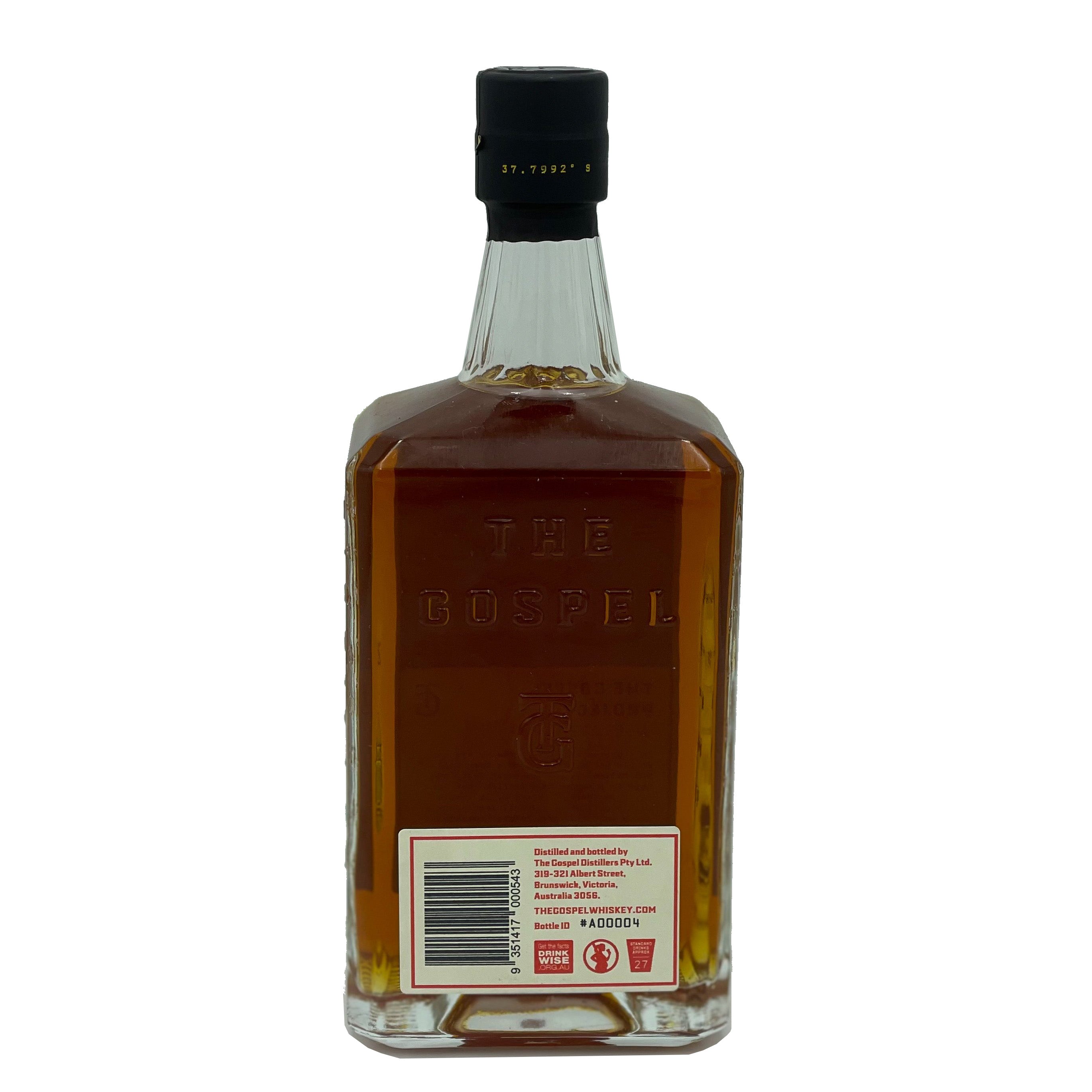 The Gospel Projects Wheated Australian Rye Double Pot Distilled Limited Release 48% 700ml