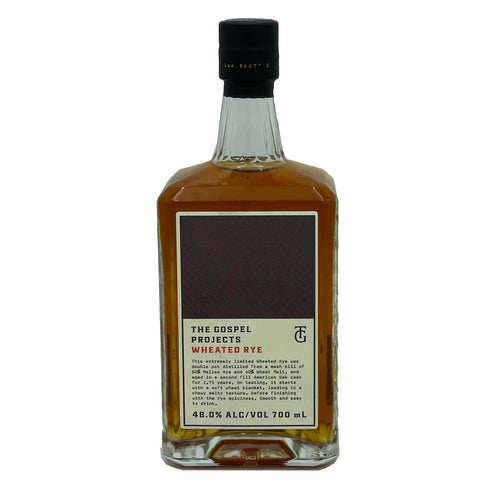 The Gospel Projects Wheated Australian Rye Double Pot Distilled Limited Release 48% 700ml