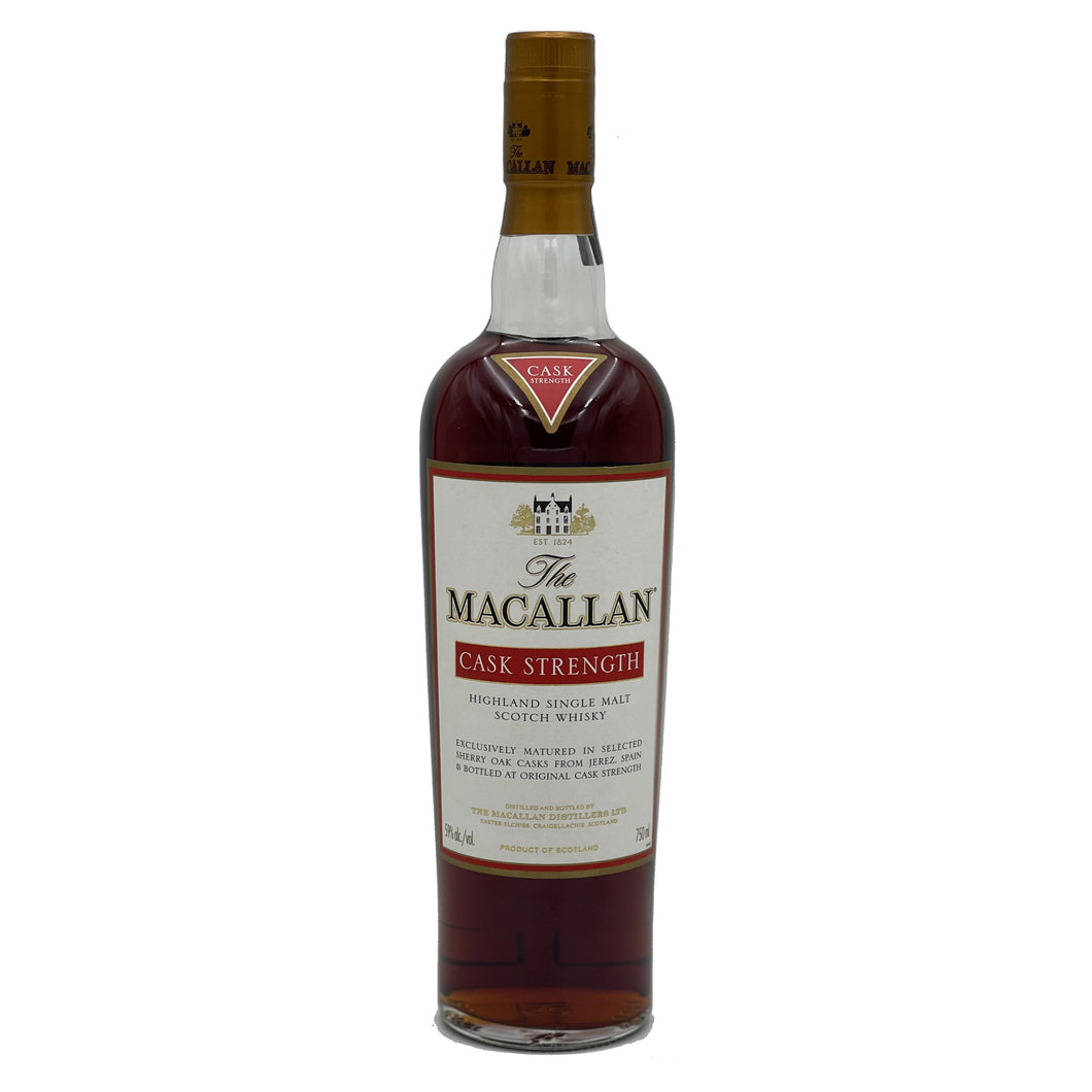 The Macallan Cask Strength Single Malt Scotch Whisky 58.6% 750ml