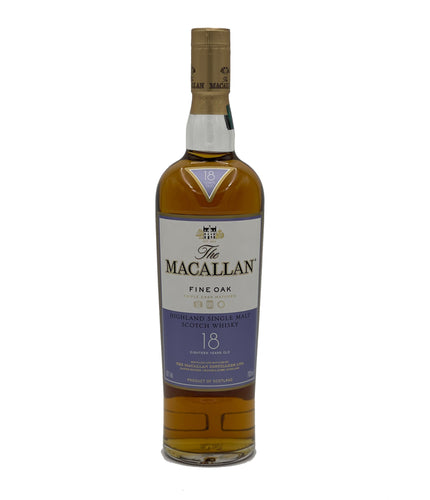 The Macallan Fine Oak 18 Year Old Single Malt Scotch Whisky 43% 700ml