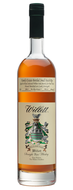Willett Family Estate 4 Year Old Small Batch Rye Whiskey 54.5% 750ml