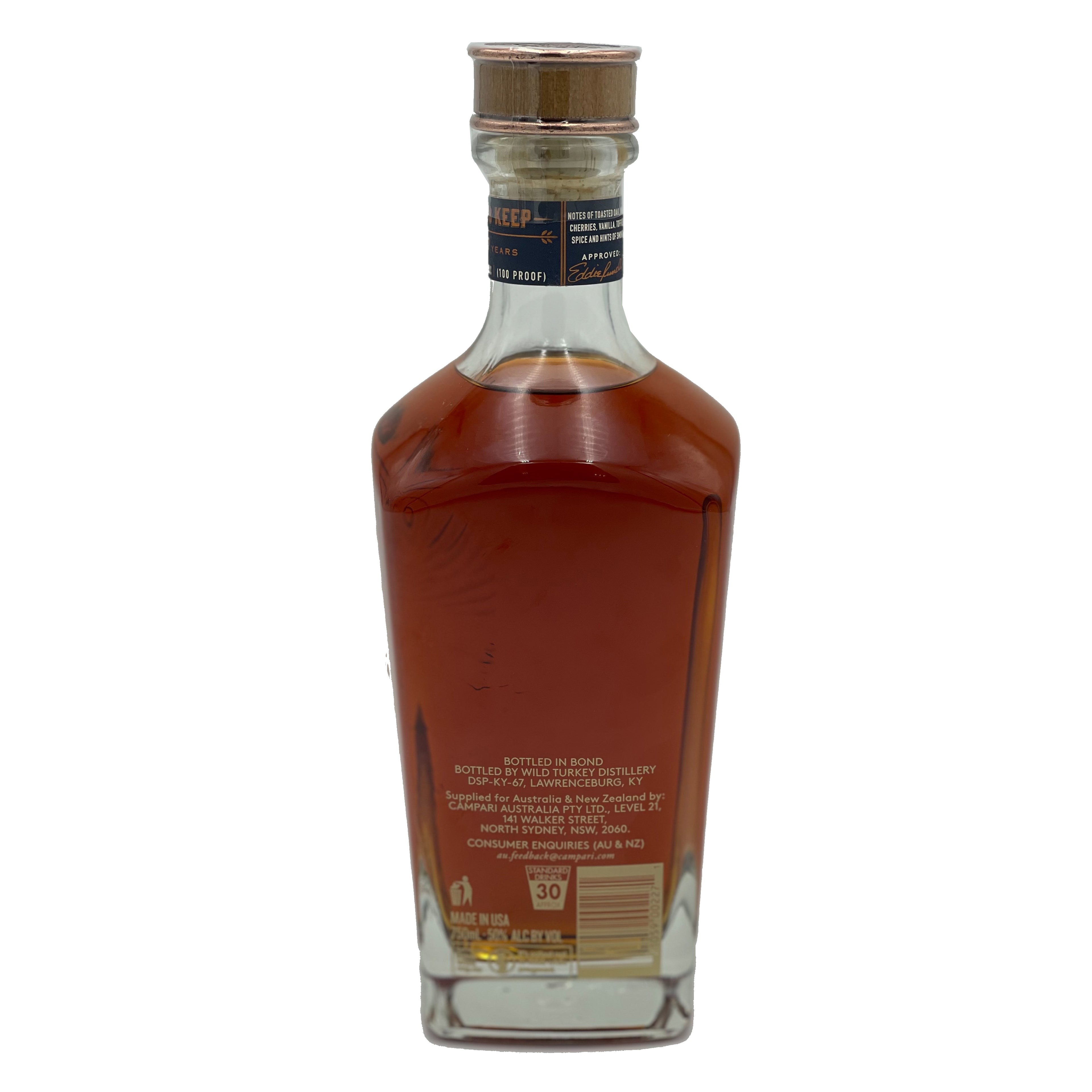 Wild Turkey Master's Keep Bottled In Bond 17 Year Old Kentucky Straight Bourbon Whiskey 50% 750ml