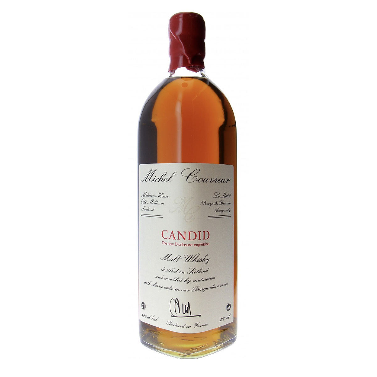 Michel Couvreur Candid Blended French Malt Whisky 49% 700ml