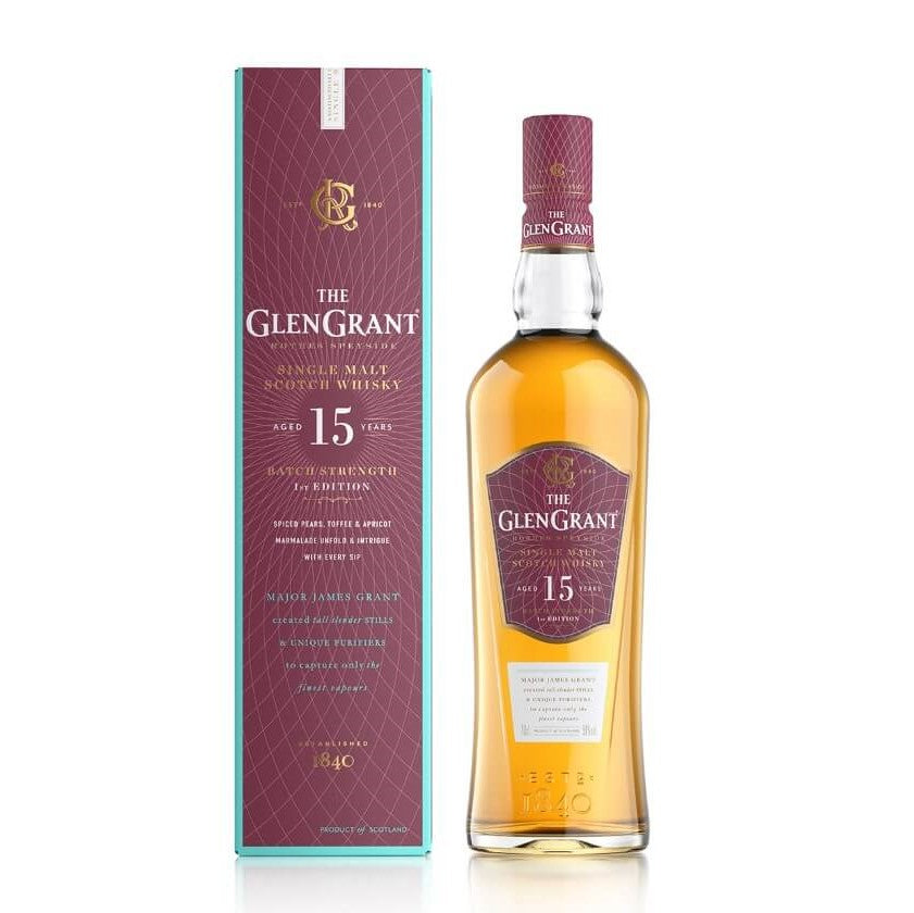 The GlenGrant Batch Strength 15 Year Old First Edition Speyside Single Malt Whisky 50% 1000ml