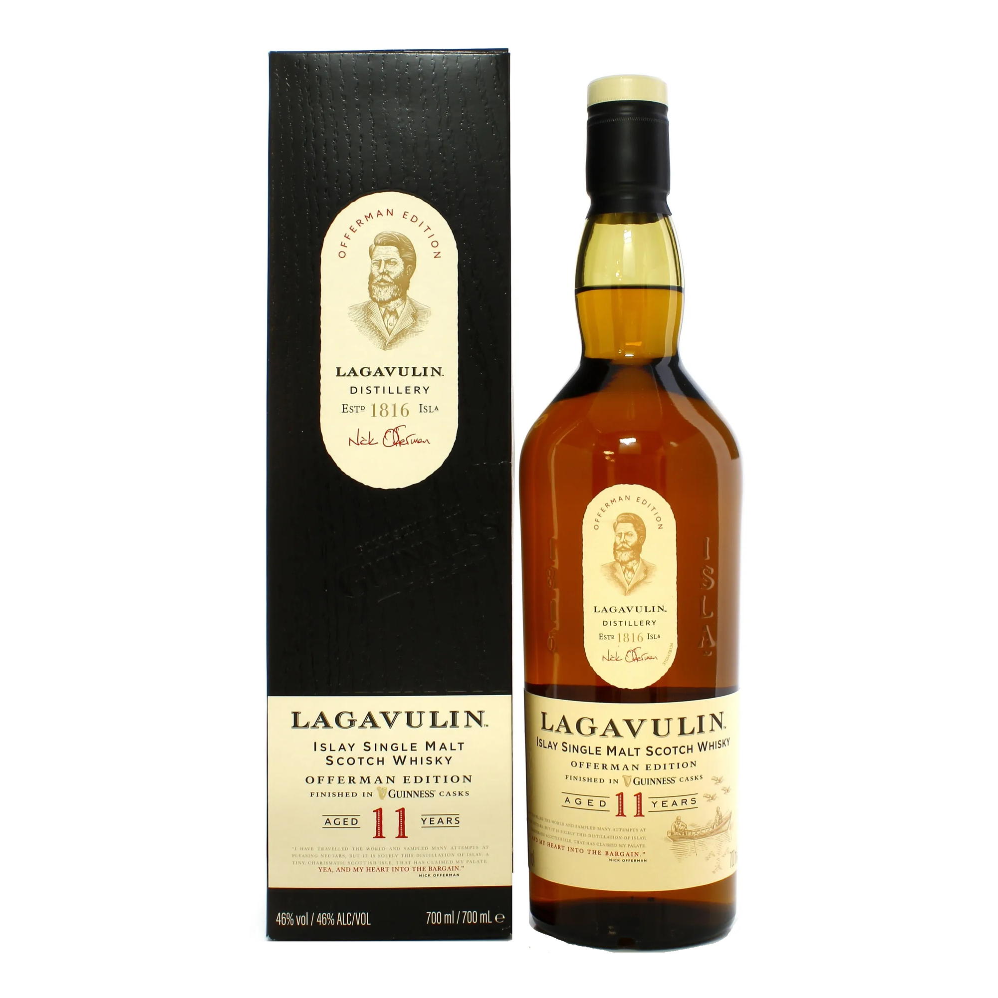Lagavulin 11 Year Old Offerman Edition Guinness Cask Finish Lagavulin 11 Year Old Offerman Edition Guinness Cask Finish