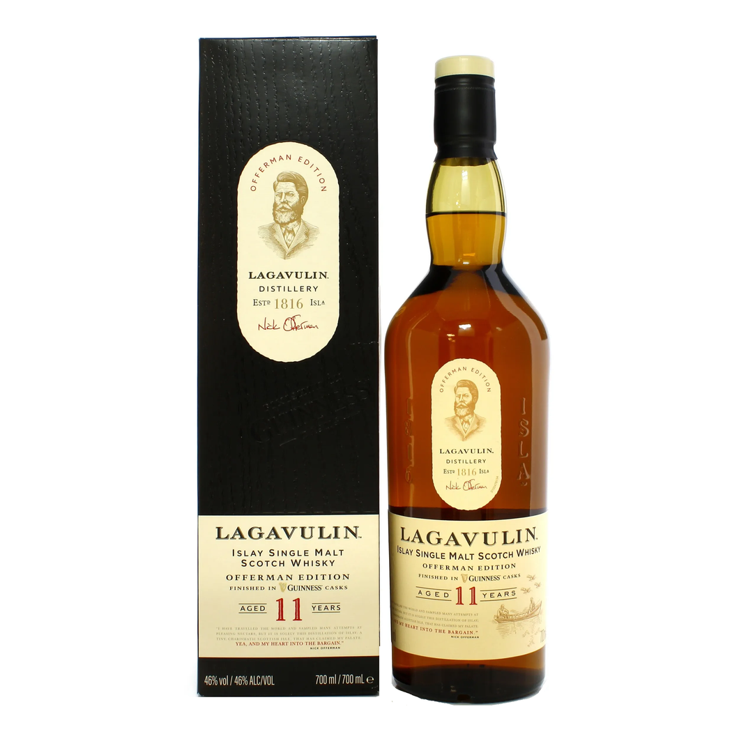 Lagavulin 11 Year Old Offerman Edition Guinness Cask Finish Islay Single Malt Scotch Whisky 46% 700ml