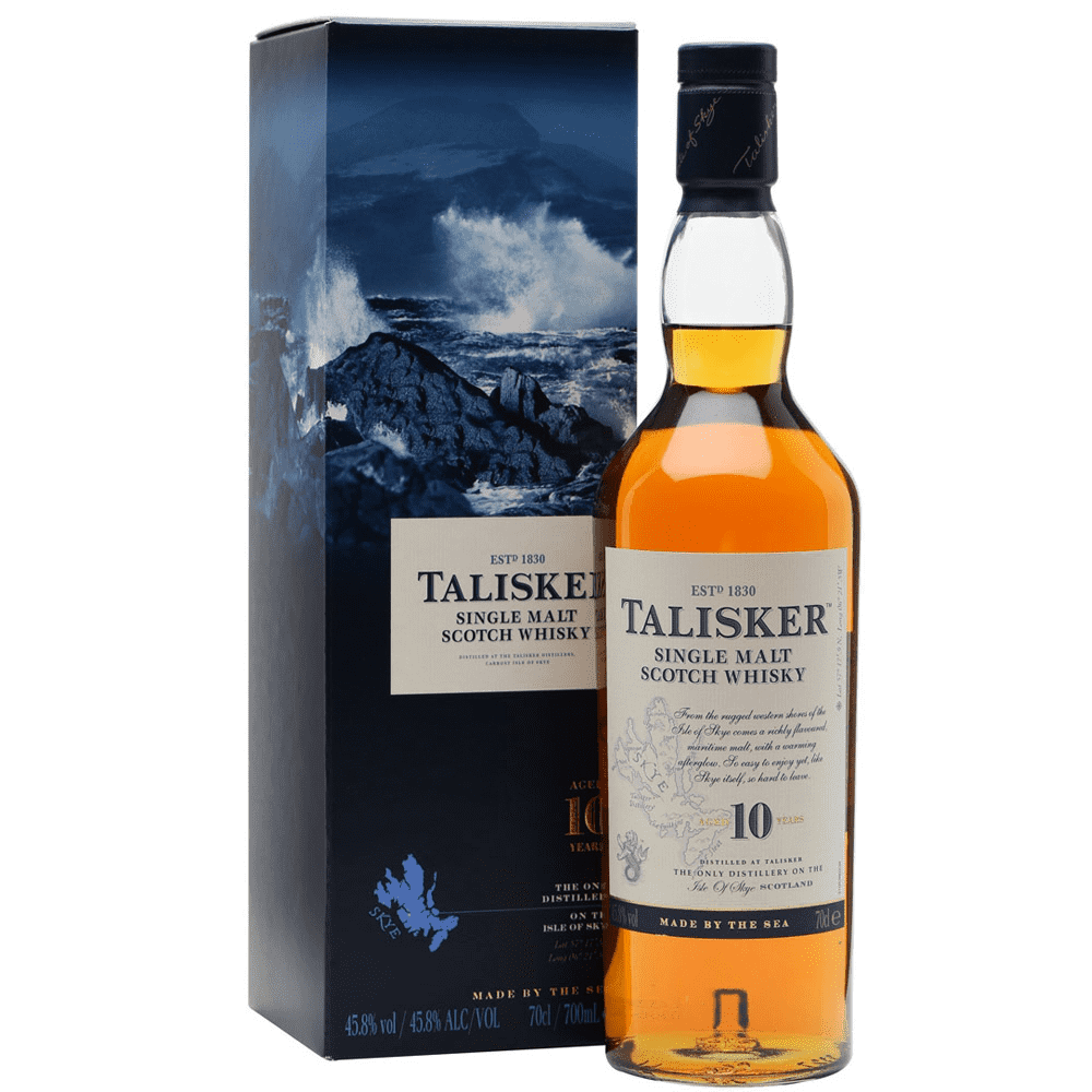 Talisker 10 Year Old Single Malt Scotch Whisky 45.8% 700ml